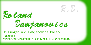 roland damjanovics business card